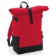 Block Roll-Top Backpack Maat 28 x 48 x 15 cm (Klassiek Rood)