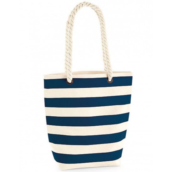 Nautical Bag (Wit/ Donker Blauw)