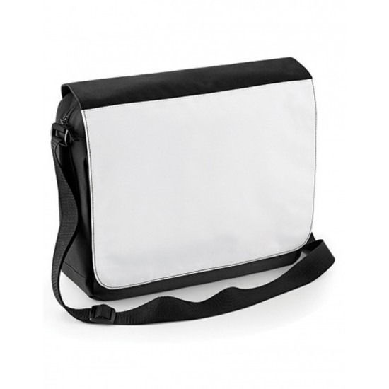 Sublimation Messenger Bag Maat 36 x 30 x 11,5 cm (Zwart/Wit)