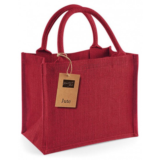 Jute Mini Gift Bag (Rood)
