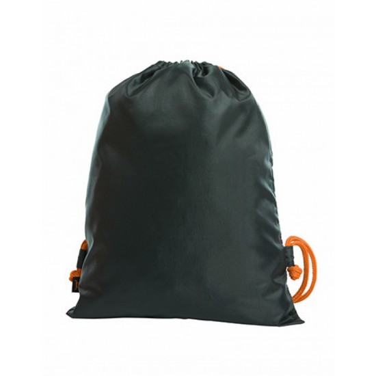 Drawstring Bag Flash (Zwart/Oranje)
