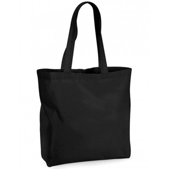 Organic Premium Cotton Maxi Bag (Zwart)
