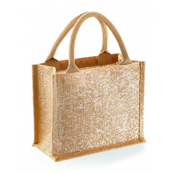 Shimmer Jute Mini Gift Bag (Natuurlijk Goud)